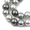 Baking Paint Pearlized Glass Pearl Round Bead Strands PEAR-H019-02C-05-3