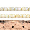 Anti-Tarnish Electroplate Rondelle Glass Beads Strands EGLA-T021-4mm-17-04-4
