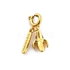 Brass Rhinestone Fruits Pendant Decoration LS-HJEW-P020-01G-G-1