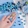 100Pcs 5 Colors Polymer Clay Pave Rhinestone Beads RB-OC0001-10A-3