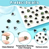 30Pcs Glass Temperature Sensing Color Changing Connector Charms PALLOY-YW00138-01-5