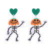 Halloween Acrylic Dangle Stud Earrings FS-WGAFD0C-02-1