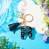 1Pc Resin Letter Keychains KEYC-TADJ0001-09R-4