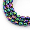 Trendy Unisex Magnetic Synthetic Hematite Barrel Beaded Necklaces NJEW-O011-01C-2