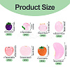 16pcs 8 styles Luminous Resin Fruit Display Decorations DJEW-TA0001-16-4