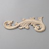 Natural Solid Wood Carved Onlay Applique Craft AJEW-WH0528-40A-1