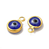 Ion Plating(IP) 304 Stainless Steel with Glass Enamel Charms STAS-G305-10G-06-2