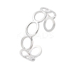 304 Stainless Steel Cuff Bangles for Women BJEW-D306-02P-2