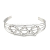 Non-Tarnish 304 Stainless Steel Hollow Open Cuff Bangles BJEW-Q348-03P-02-2