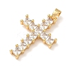 Brass Micro Pave Cubic Zirconia Pendants KK-A281-26H-G-2