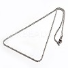 Non-Tarnish Rope Chain Necklaces STAS-L142-09-2