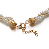 304 Stainless Steel Acrylic Pearl Jewelry Sets X-SJEW-L414-02-4