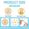 10Pcs Resin Beads PACR-TA0001-33F-5