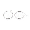 304 Stainless Steel Hoop Earrings EJEW-T048-25C-P-3