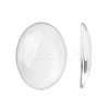 Transparent Oval Glass Cabochons GGLA-R022-40x30-1