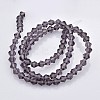 Faceted Bicone Glass Beads Strands EGLA-P017-4mm-03-2