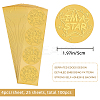 Self Adhesive Gold Foil Embossed Stickers DIY-WH0211-236-2