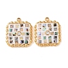 304 Stainless Steel Enamel Pendants STAS-F352-04A-01-1