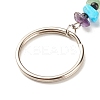 Natural & Synthetic Gemstone Beaded Keychains KEYC-JKC00303-3