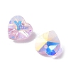 Electroplate Glass Charms GGLA-Z002-02H-2