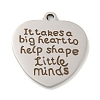 Non-Tarnish 201 Stainless Steel Pendants STAS-L079-21P-1