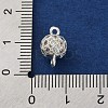 Brass Micro Pave Clear Cubic Zirconia Connector Charms KK-A230-06B-S-3