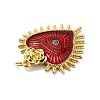 Rack Plating Brass Enamel Pendants X-KK-M230-27G-4
