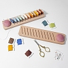 Wood Bobbin Rack for Embroidery Floss PW-WG72335-01-2
