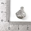 Brass Pave Clear Cubic Zirconia Pendants KK-L238-07P-3