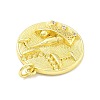 Rack Plating Brass Micro Pave Cubic Zirconia Pendants KK-D359-17G-2