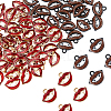 100Pcs 2 Colors Alloy Enamel Charms FIND-FH0016-92-1