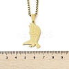 201 Stainless Steel Eagle Pendant Necklaces NJEW-H055-06G-5