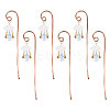 6Pcs Copper & Acrylic & Glass Plant Growth Support DIY-GO00011-1