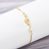 925 Sterling Silver Link Bracelets BJEW-D320-02G-3