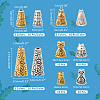   100Pcs 10 Style Tibetan Style Alloy Bead Cones FIND-PH0018-47-2