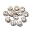 Alloy Rhinestone European Beads CPDL-H999-18-2