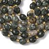 Natural Green Wood Lace Stone Wooden Jasper Beads Strands G-F809-A30-01-4