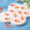 12Pcs Luminous Translucent Resin Sea Animal Cabochons RESI-TA0004-56C-5
