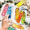 20 Sheets Laser Cute Paper Bookmark AJEW-Q148-04-7