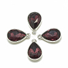 Alloy Glass Charms PALLOY-T028-7x10mm-18-1