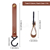 Gorgecraft 3Pcs 3 Colors PU Leather with Plastic Carabiners Hanger Buckle Hook AJEW-GF0003-89-2