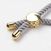 Nylon Twisted Cord Bracelet Making MAK-K007-05G-3