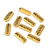 Tibetan Style Alloy Rectangle with Word Beautiful Pendants LS-TIBEP-Q043-063AG-RS-3