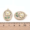 304 Stainless Steel Enamel and ABS Imitation Pearl Pendants STAS-T068-86A-3