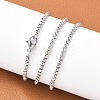 Tarnish Resistant 201 Stainless Steel Box Chains Necklaces NJEW-L416-02-2.5mm-4