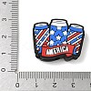Independence Day Silicone Beads SIL-E013-01E-3