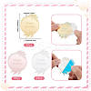 21Pcs 3 Colors Birthday Theme Mirror Effect Acrylic Birthday Cupcake Insert Card Decoration AJEW-SP0001-74-2