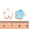 Alloy Enamel Charms PALLOY-T092-31G-3