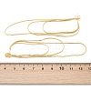 Brass Snake Chains Tassel Dangle Stud Earrings for Women EJEW-H092-11G-3