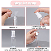 Globleland 6Pcs Plastic Sample Perfume Spray Bottles MRMJ-GL0001-15-3